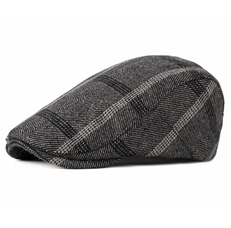 

CEQING040 Women casual cotton plaid berets cap New solid men fitted snapbacks beret hats Casquette gorros Sun caps