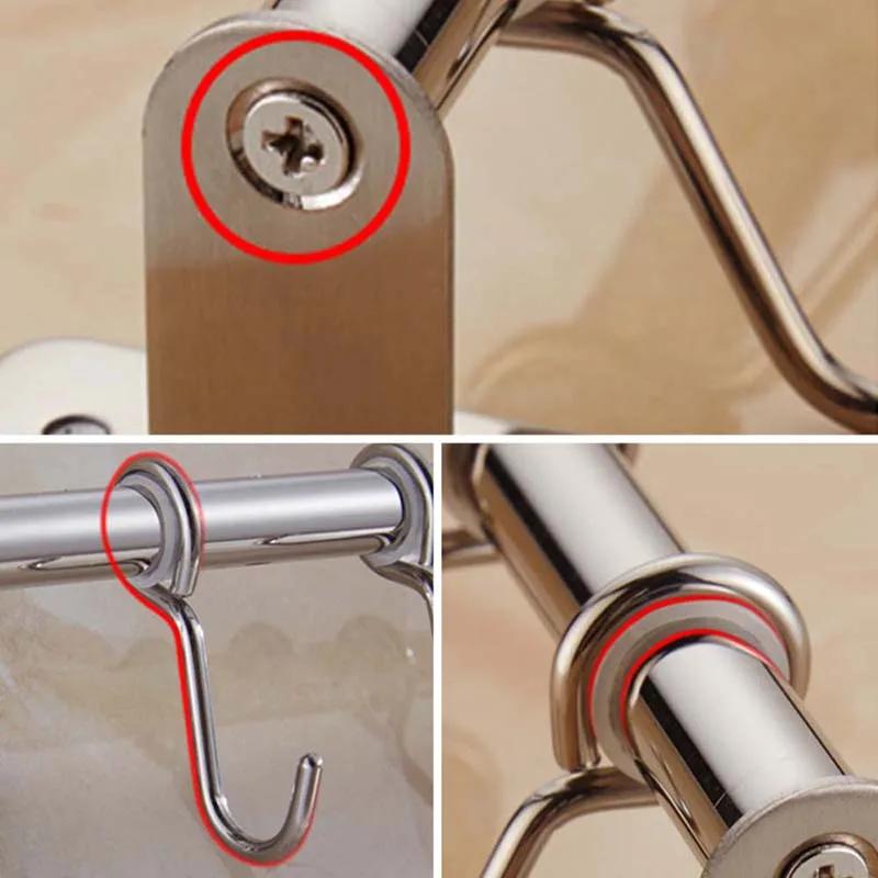 Набор настенных крючков для установки гвоздей из нержавеющей стали кухонные