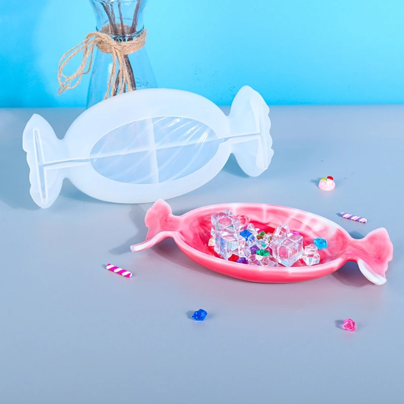 

DIY Crafts Tool Crystal Epoxy Resin Mold Candy Plate Dish Casting Silicone Mould K3KF