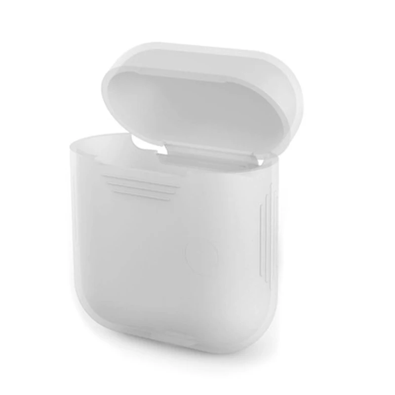 Силиконовый чехол для Apple Airpods разноцветный защитный с защитой от потери