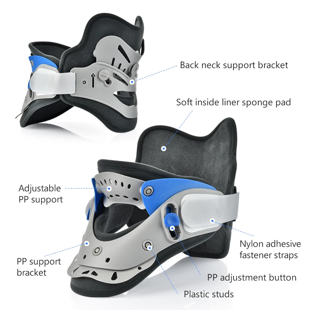Neck Correction Repair Collar Cervical Traction Device Adjustable Spine Stretcher Corrector Support | Красота и здоровье