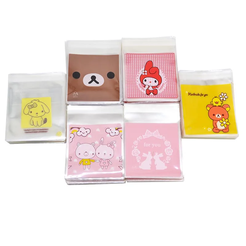 50 шт. милый большой пасть чудовища пластиковый пакет для печенья на день рождения