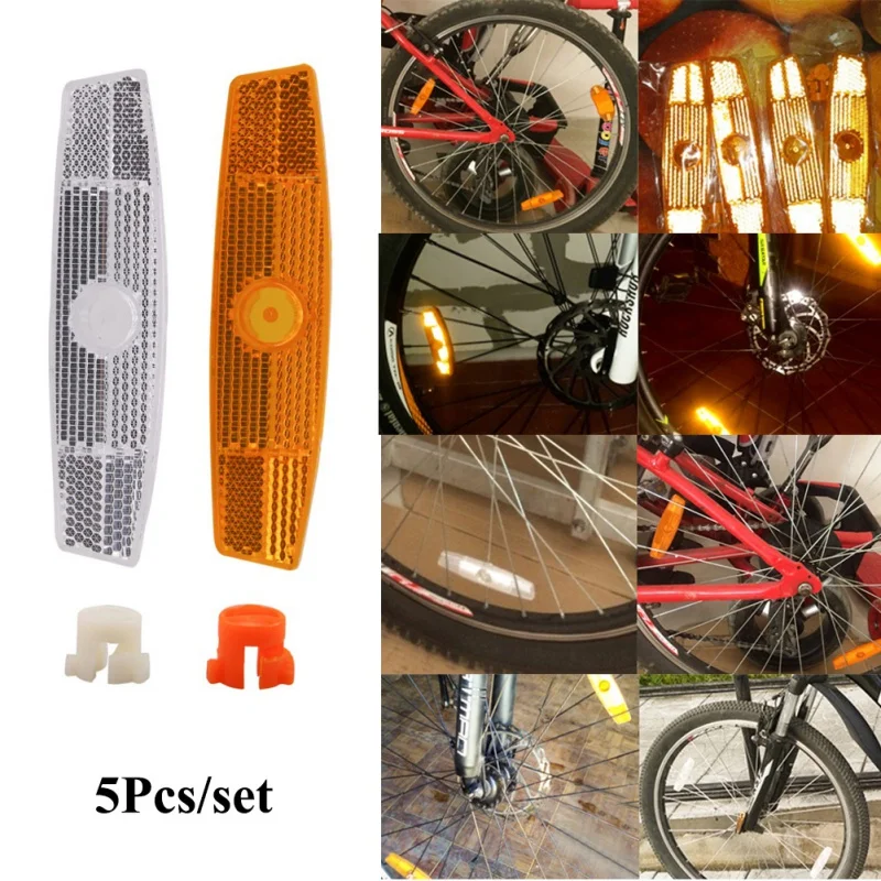 

10pcs/set Bike Spoke Reflector Safety Warning Light Safety Wheel Rim Reflective Lamp Mount Bicycle Accessories