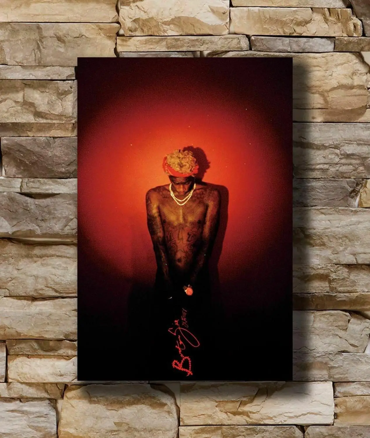 F263 горячий молодой бандит Barter 6 Рэп певица шелк ткань настенный художественный