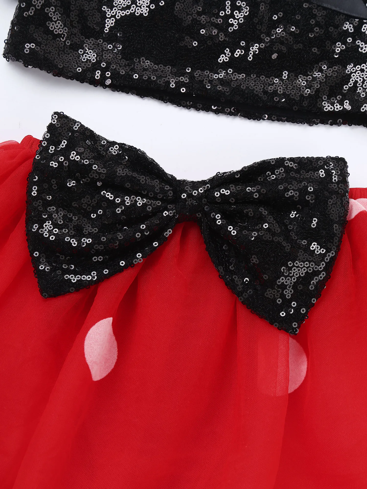 Детский Блестящий танцевальный костюм для девочек наряд с круглым вырезом и