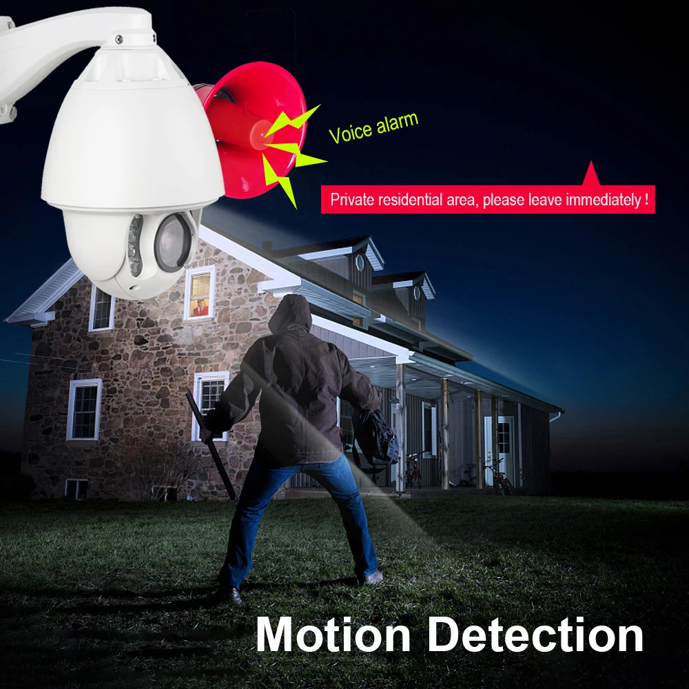 IMPORX 3.0MP 1080P наружная PTZ IP камера автоматическое отслеживание аудио 20X цифровой зум