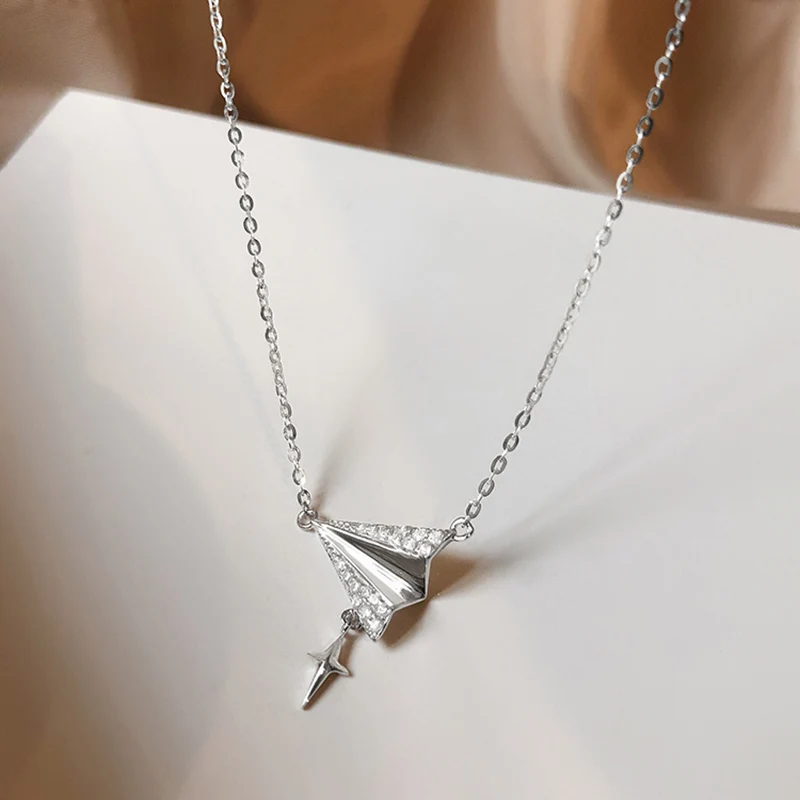 Цепочка ModaOne с кубическим цирконием для женщин и девушек ожерелье до ключиц из