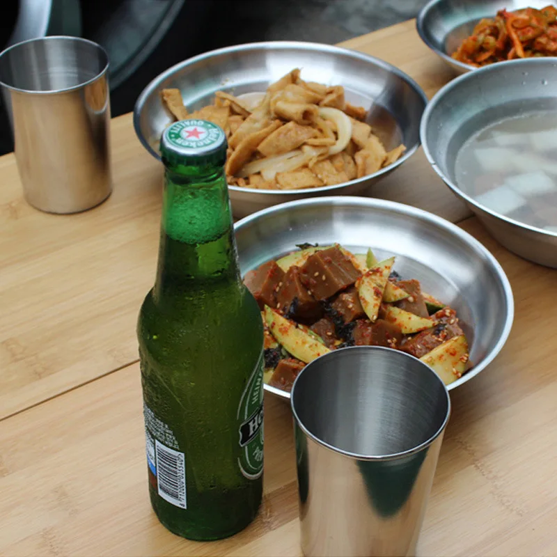 6 шт Открытый нержавеющей стали большой кемпинг Пикник портативный набор пивных