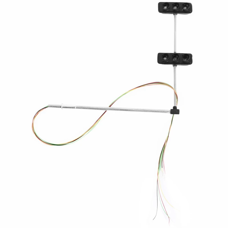 

3 Color Traffic Light Signals Ho Oo Scale Model 6Led For Diy Sand Table Crossing Street Construction Model 4