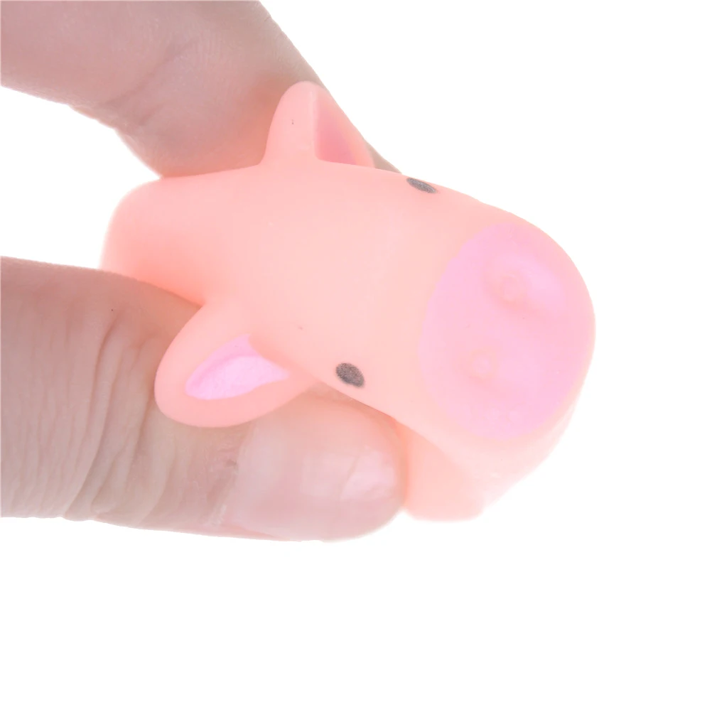 Антистресс Розовый Свинья гель сжимает мягкий силиконовый медленно