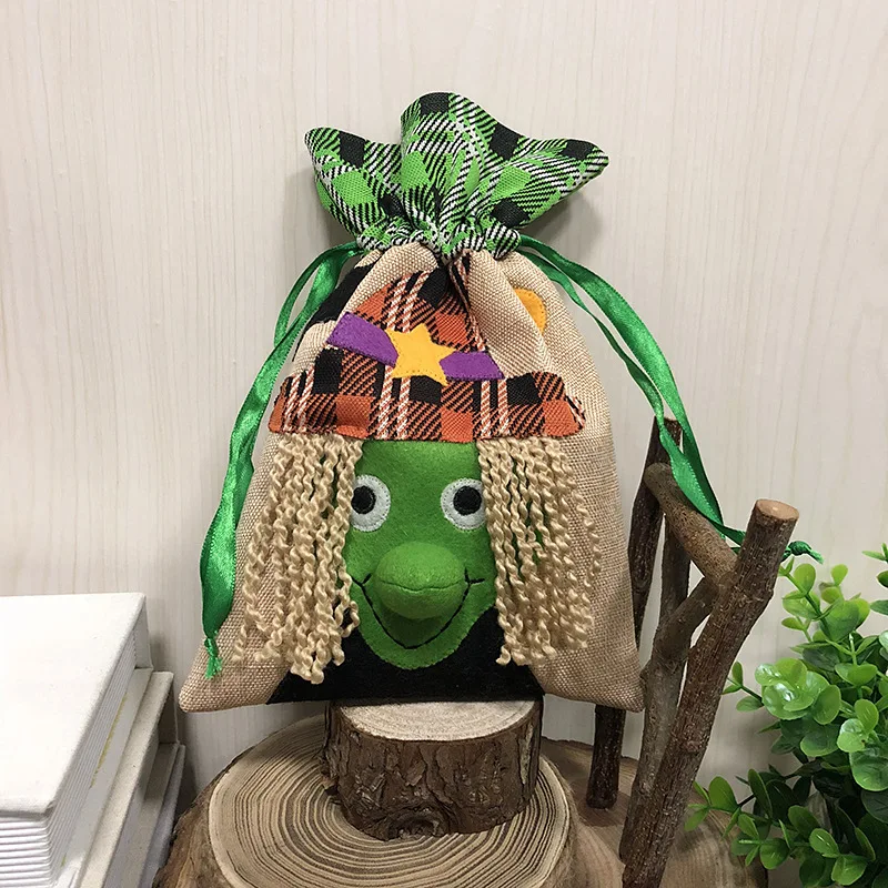 Сумки для подарков на Хэллоуин упаковка Ткань Ремесло фестиваль контейнер