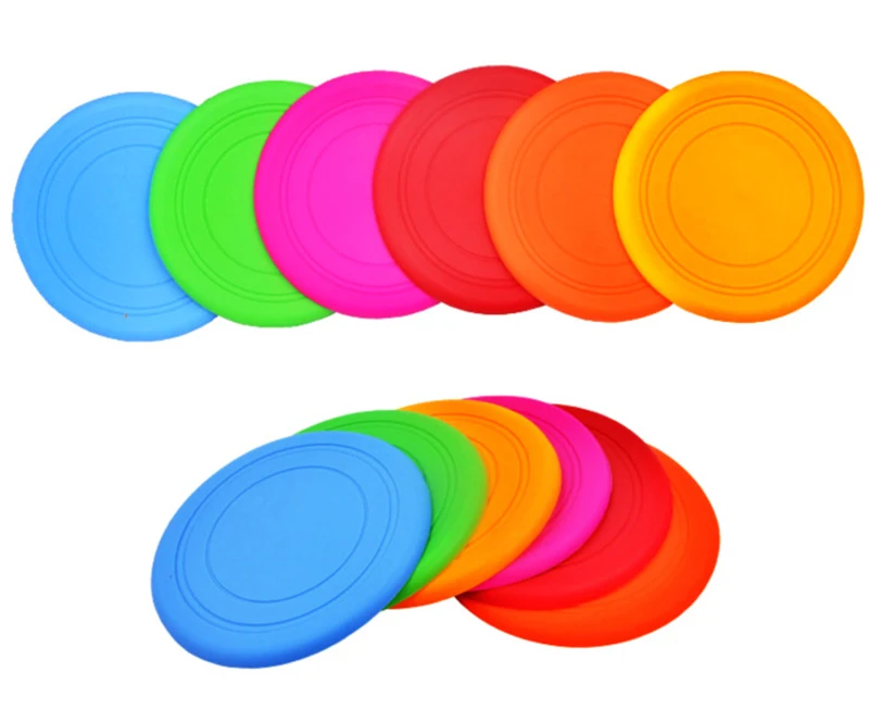 

Silicone Flying Saucer Dog Cat Toy Dog Game Soft Pet Flying Discs Resistant Chew Puppy Training Interactive Dog Supplies
