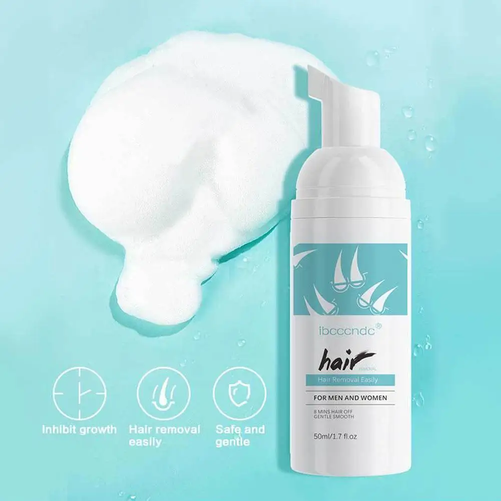 

Hair Removal Spray Natural Painless Mild Moisturize Non-irritating For Adult Unisex Body Bikini Legs Hair Remover Foam Mousse