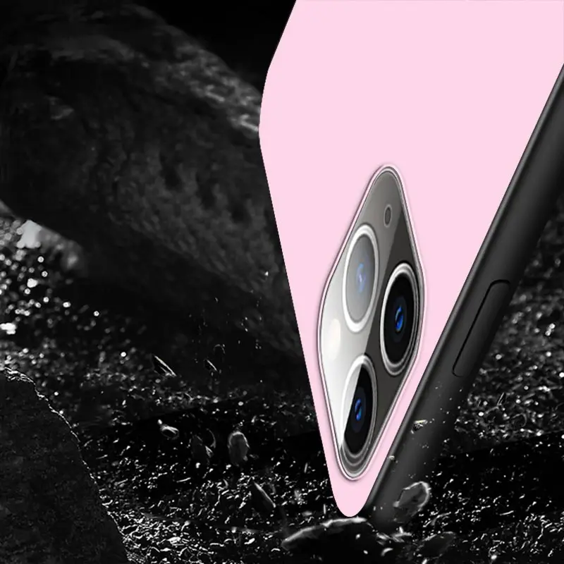 

Cartoon Pink Panther For Apple iPhone 12 11 Pro Max mini XS Max XR X 8 7 6 6S Plus 5S SE 2020 Soft Black Phone Case