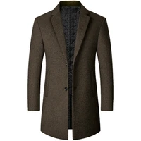 autumn and winter long woolen coat men woolen coat 2021 new windbreaker menmens coatmens jacketwool coatcoats for men