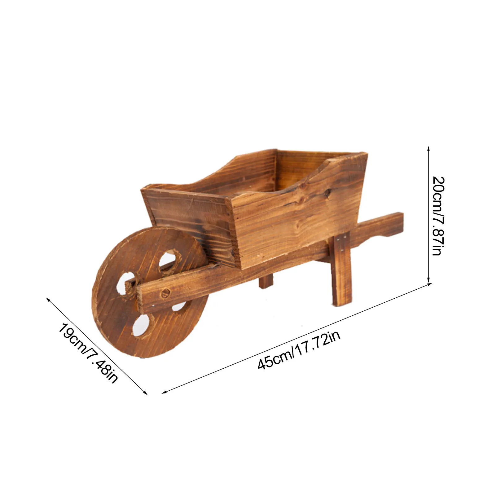 

Wooden Cart Flower Pot Fleshy Ornamental Creative Garden Household Shop Window Flowers Pot Wheelbarrow Planter Garden Decor