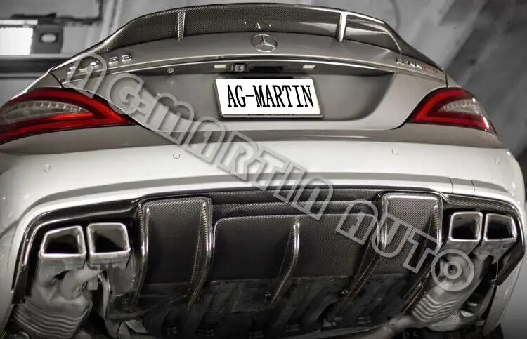 

Real Carbon fiber car rear bumper lip diffuser for Mercedes-Benz CLS class W218 CLS350 CLS65 AMG