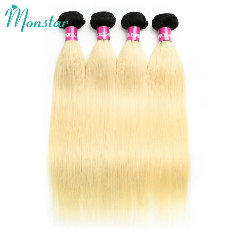 Monstar прямые пряди для волос с фронтальной поверхностью 360 перуанские волосы