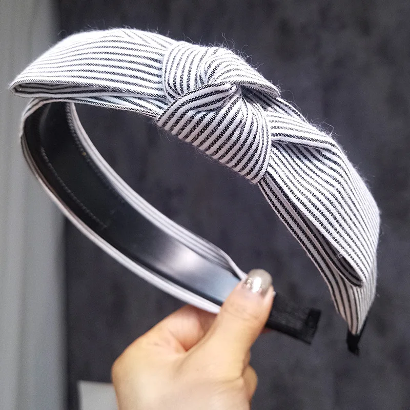 Headband Women Girls Pink Black Hairband Imitation Stripe Hair Accessories Princess Hoop | Украшения и аксессуары