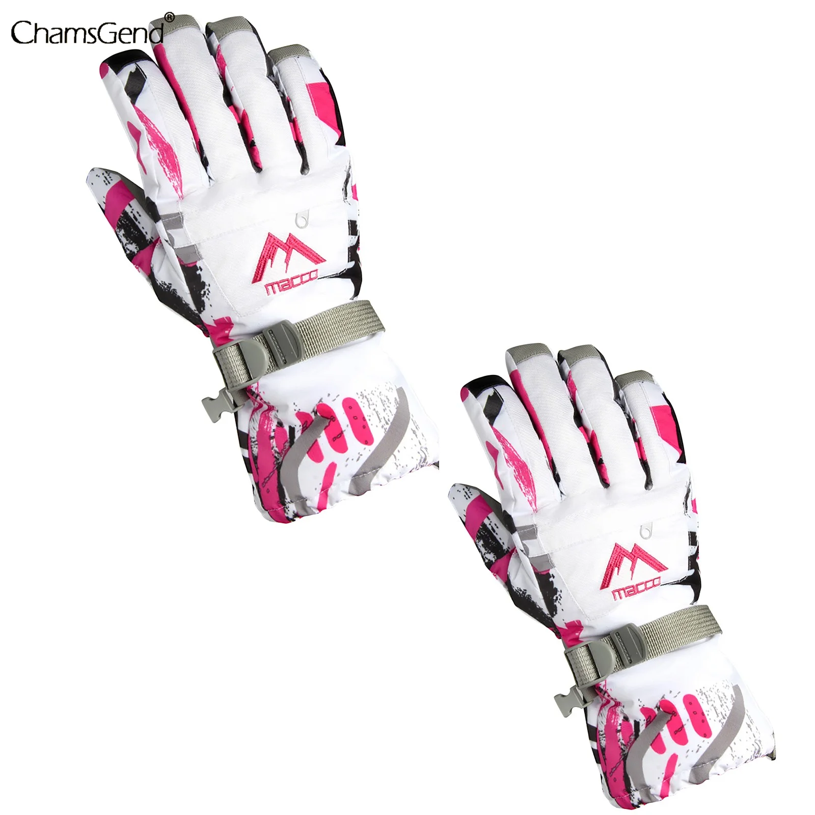 

New Fashion Women Winter Snow Warm Gloves Girls Ski Windproof Waterproof Thicken Mittens Keep Finger Outdoor Warm Gloves