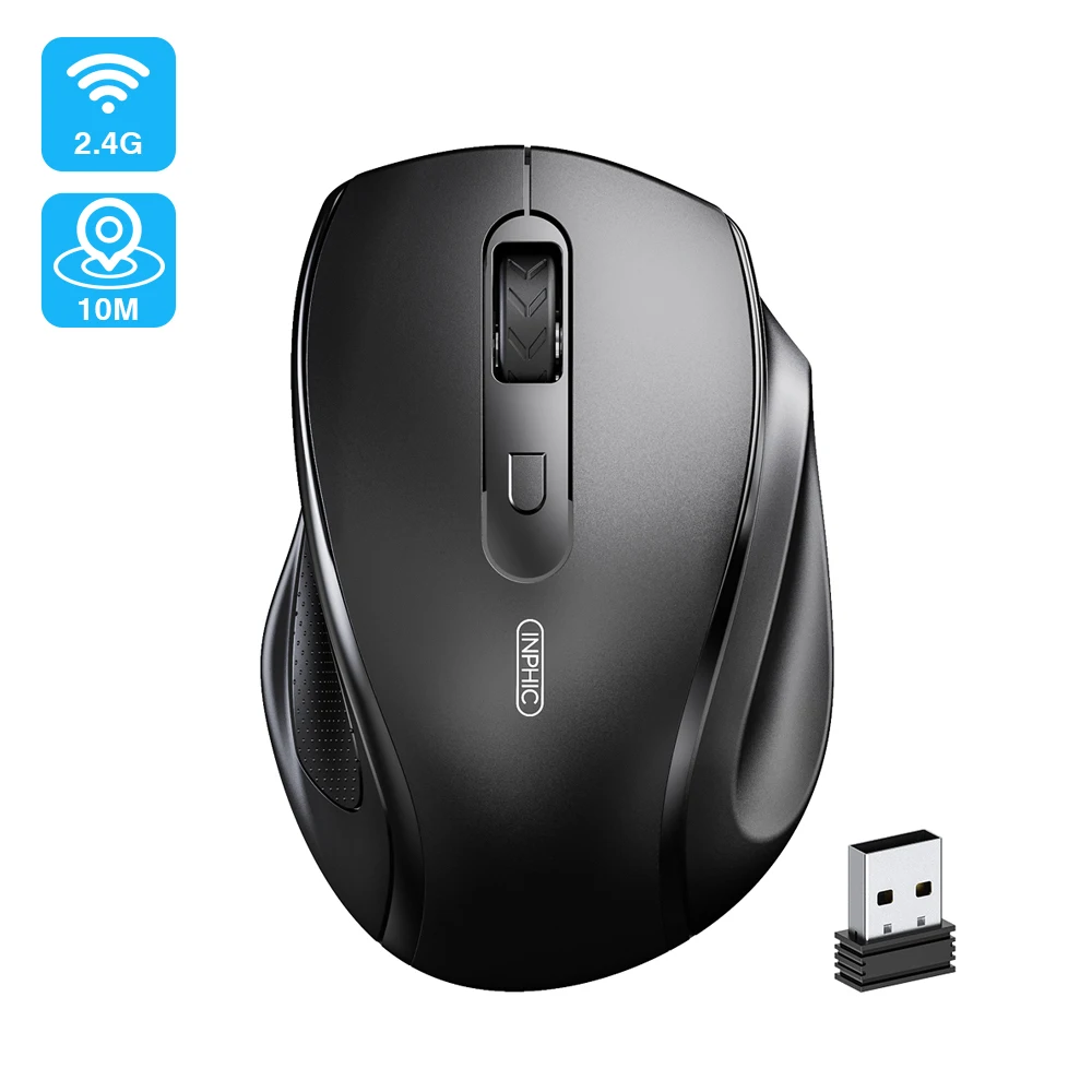 Беспроводной Мышь USB компьютера бесшумный эргономичный 1600 Точек на дюйм