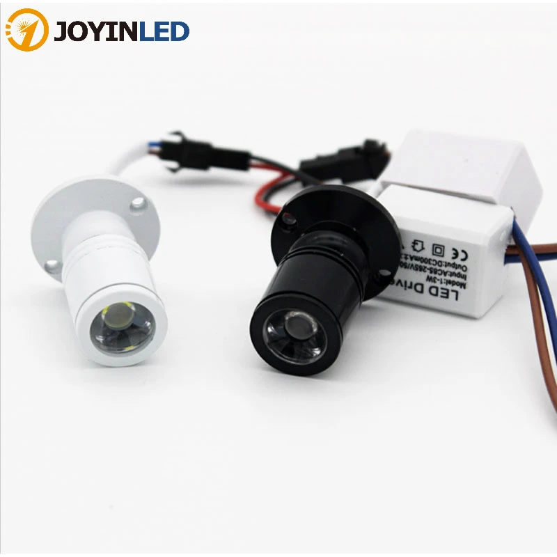 

LED Spotlights Mini led ceiling Down lights 1W 3W AC85-265v 12V Surface Mounted Light bulbs for cabinet counter showcase