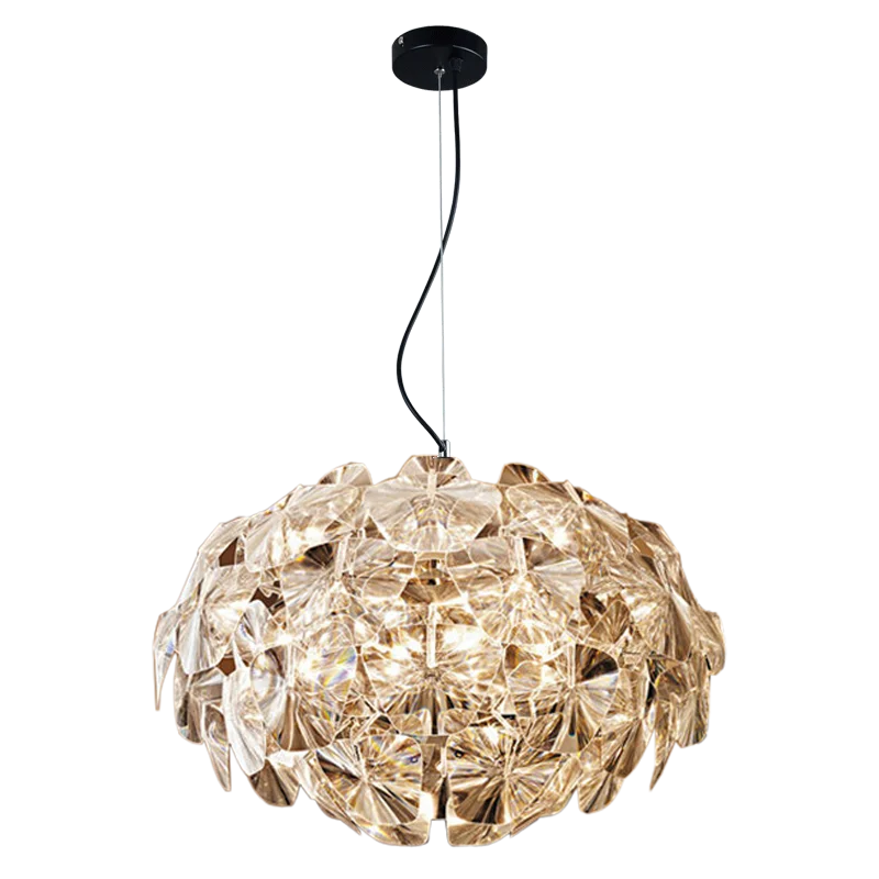 Современная Лазерная люстра Apple акриловая прозрачная освещение женской
