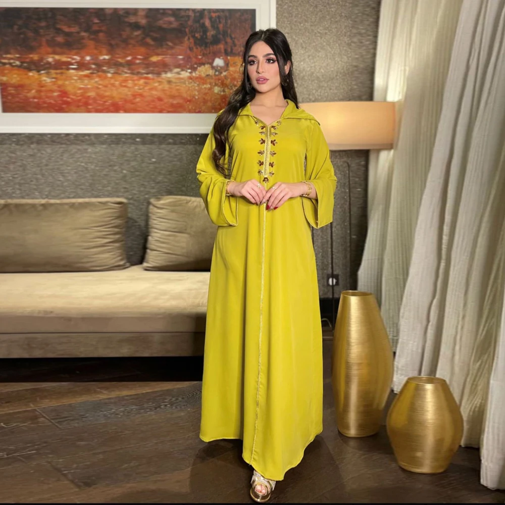 

Ramadan Eid Mubarak Abaya Dubai Turkey Hijab Muslim Long Satin Jalabiya Dress Arabic Dresses For Women Islam Kaftan Robe Longue