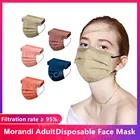 6 цветов Morandi маски для лица нетканые защитные одноразовые маски из мелтблауна маска для взрослых Хирургическая Маска