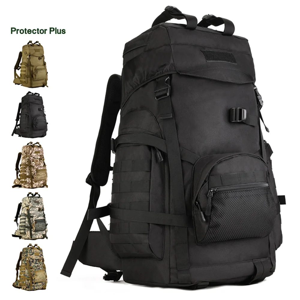 

60L Large Capacity Military MOLLE Backpack Men Women Outdoor Trekking Camping Hunting Hiking Tactical Rucksack Mountaineer Bag