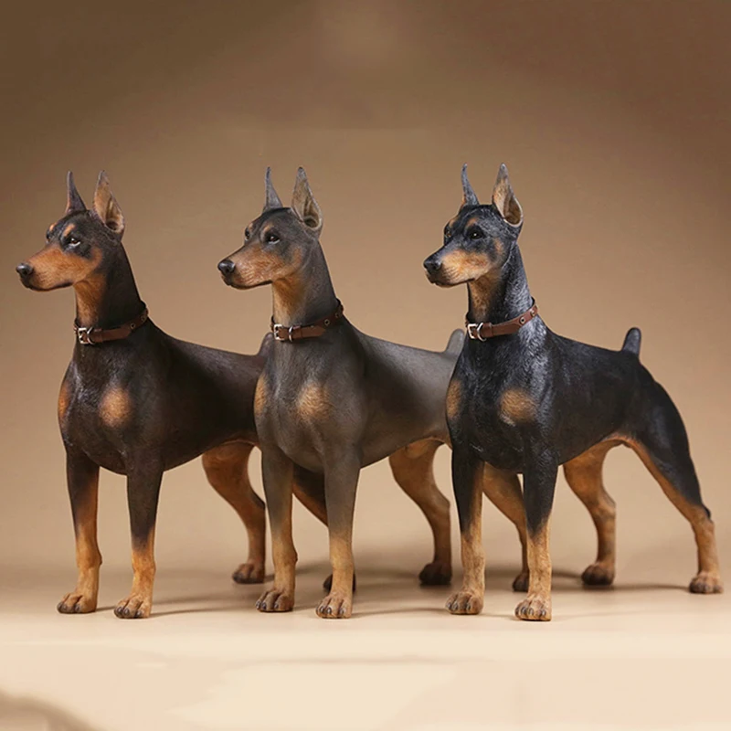 Модель собаки Doberman 18 см 1/6 масштабе имитация животного полиция модель детские