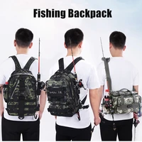 multifunctional backpack fishing bag outdoor waterproof tactical backpack climbing hiking bag crossbody shoulder sport chest bag