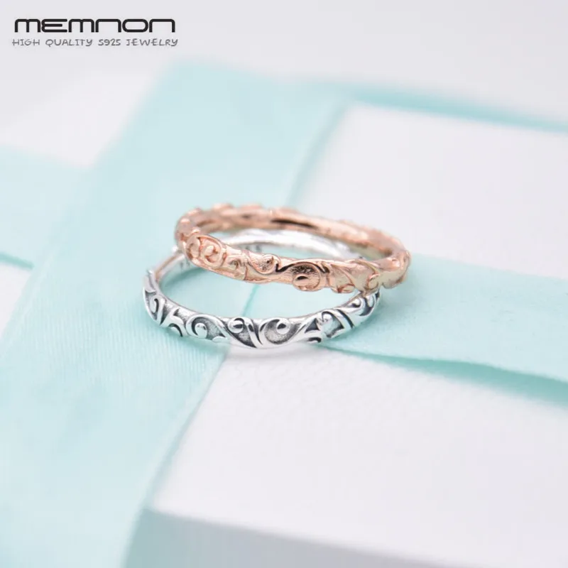 2018 New Autumn Regal Beauty Rings 925 sterling Silver rings for women silver jewelry rose ring anillos Memnon fine Jewelry | Украшения и