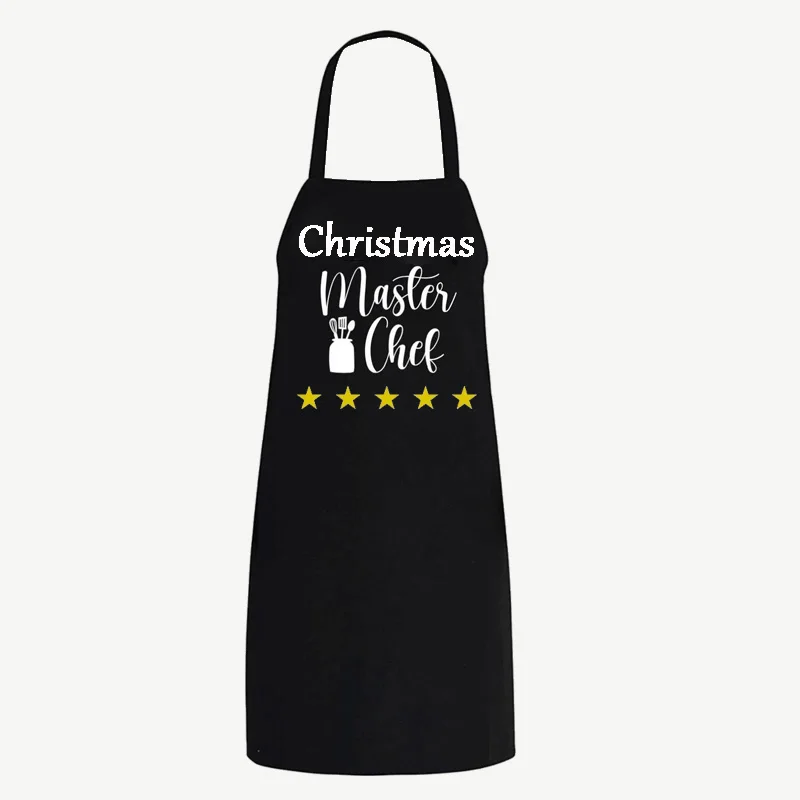 

Five Star Christmas Master Chef Apron Merry Xmas eve family dinner Party BBQ Grill decoration dad mom uncle Aunt present gift