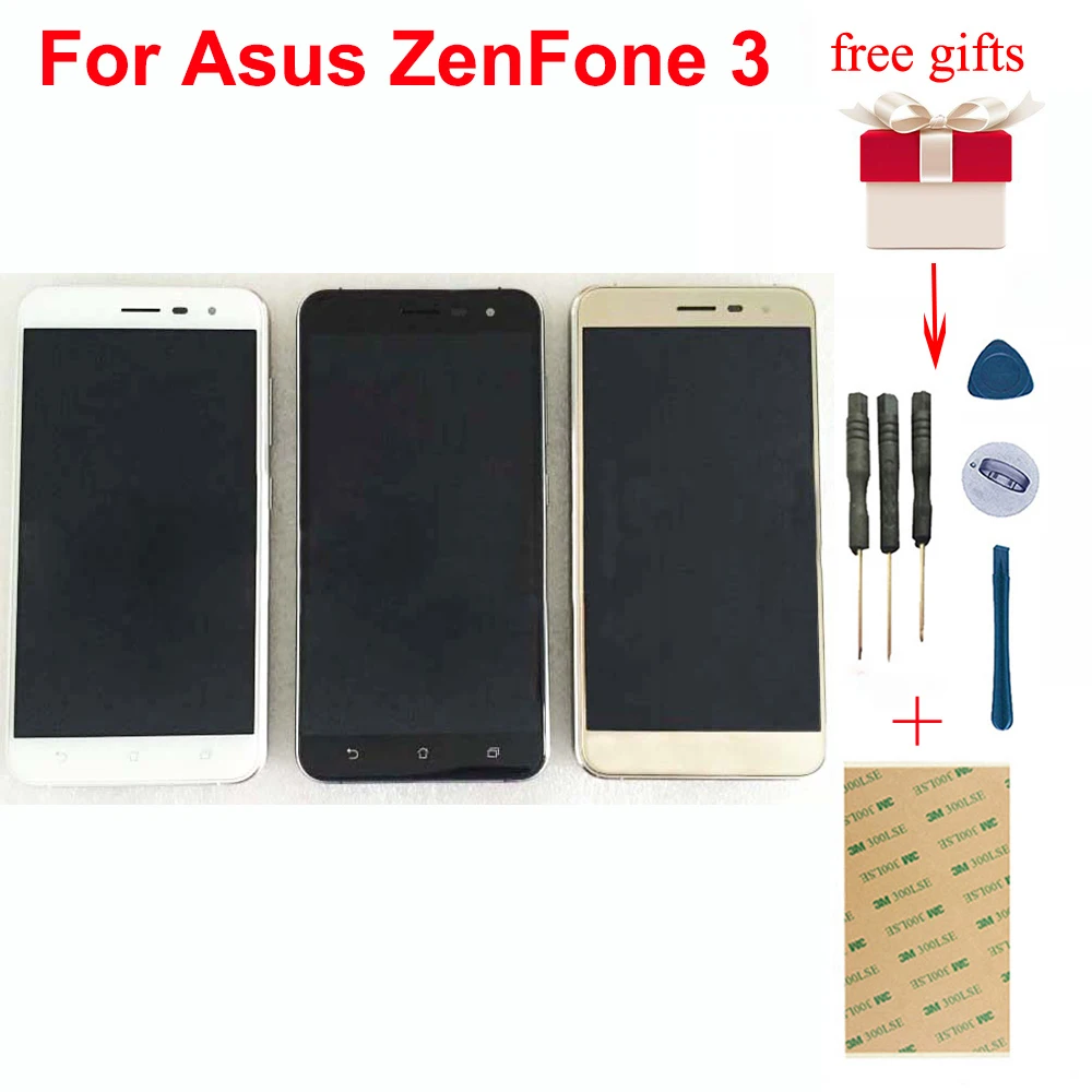 Для Asus ZenFone 3 ZE520KL ЖК дисплей сенсорный экран дигитайзер сборка с рамкой Замена для