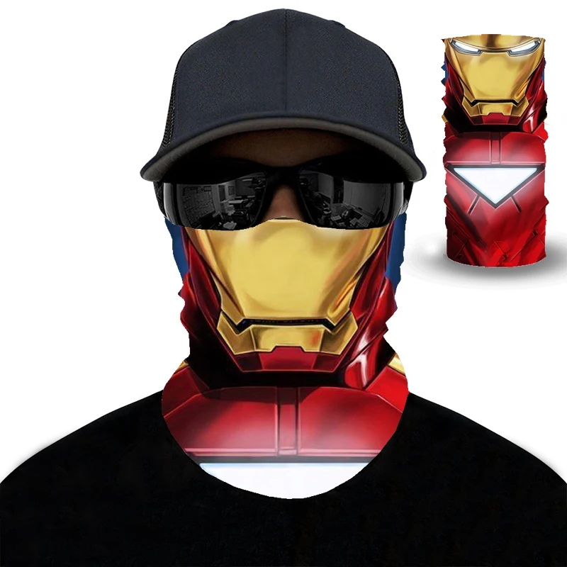 2020 3D Железный человек Пешие прогулки шарф повязка на голову спортивная мужская и