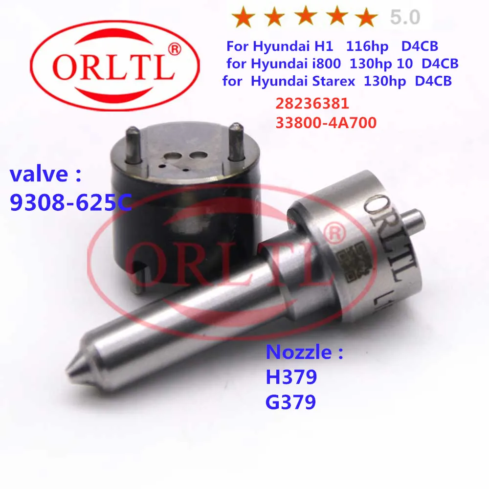 Клапан инжектора 9308-625C форсунка H379 G379 ремонтные комплекты (7135-576) для 28236381 33800-4A700