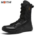Новинка 2021, уличные ботинки для пустыни, мужские блестящие износостойкие походные ботинки, Военная обувь, тактические ботинки, мужская обувь