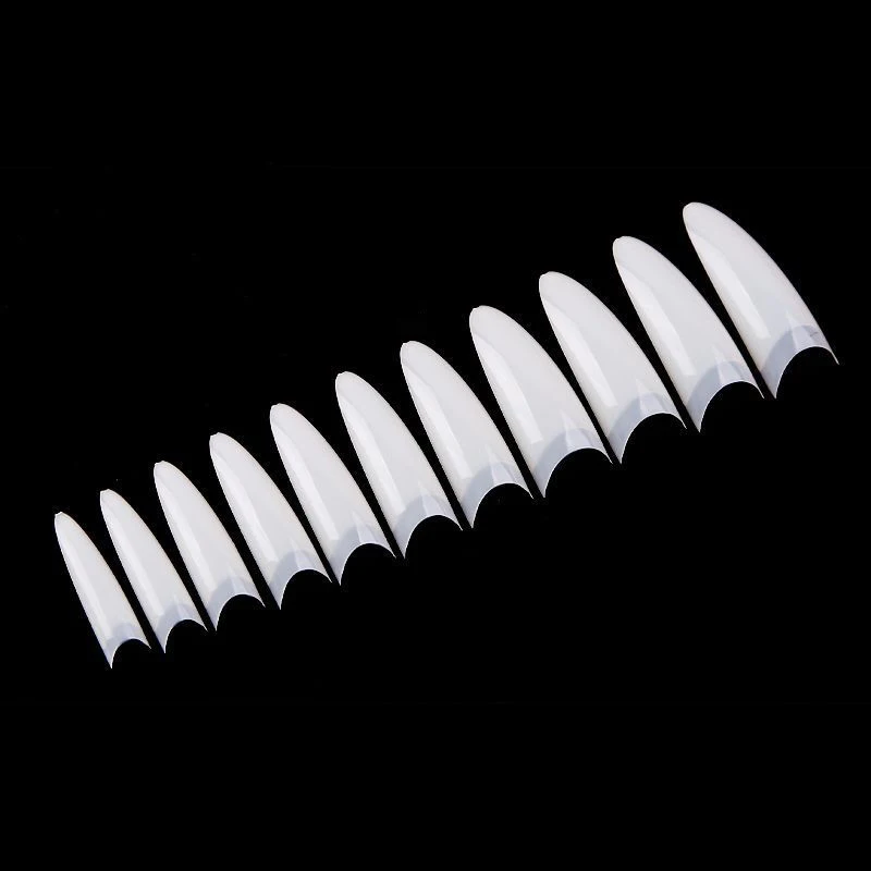 500/550 шт. накладные ногти для ног Новый стиль ногтей Французский Длинные с принтом