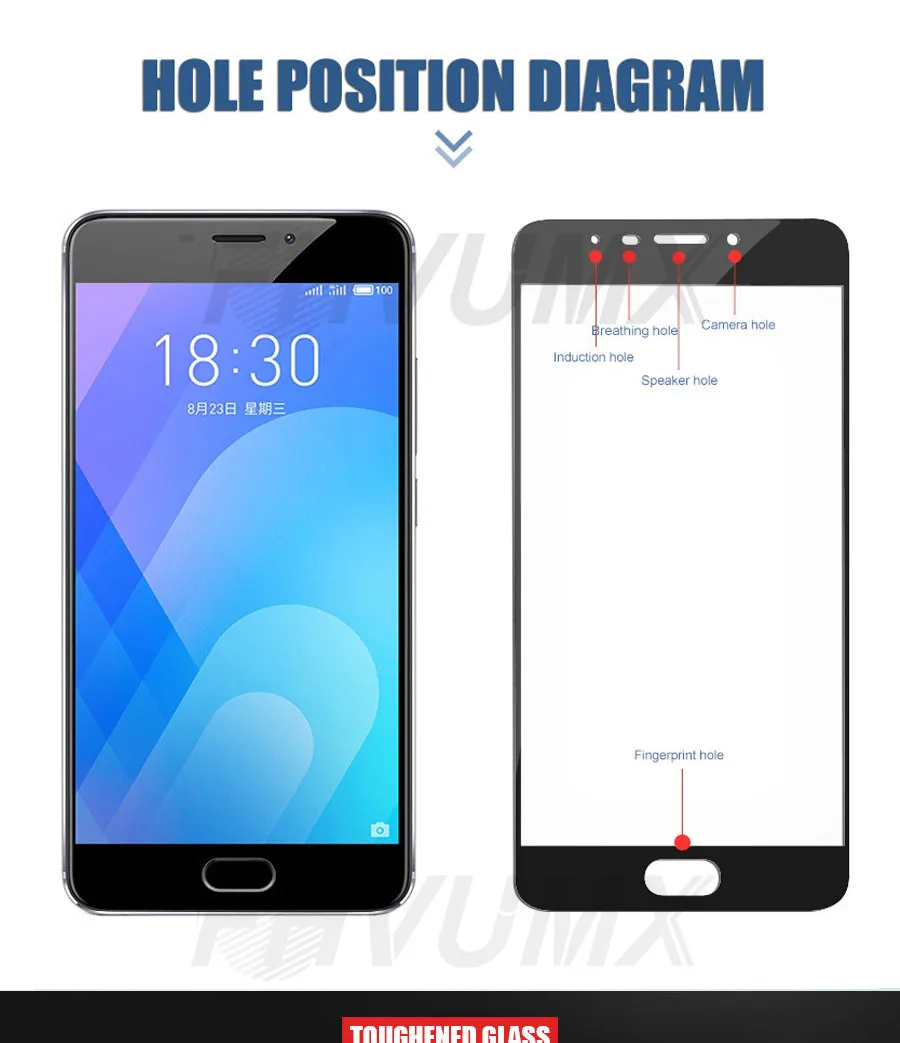 2.5D 9H Защитное стекло для Meizu M3 M5 M6 Note M6S M6T M3S M3E M5S M5C Pro 6 7 plus полное покрытие протектор экрана закаленное стекло