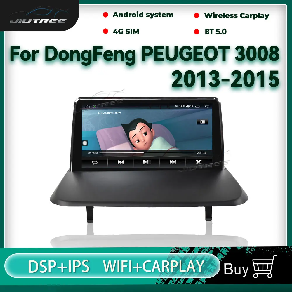 

2Din Android10.0 Car Radio For Dong Feng PEUGEOT 3008 2013-2015 Auto Stereo Wireless Carplay Multimedia Player GPS Navigation