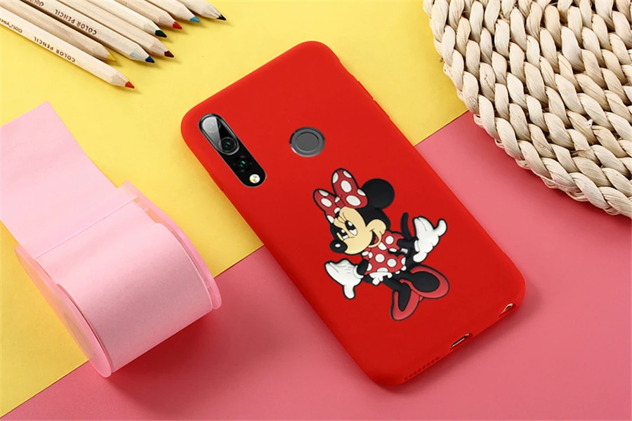 Для huawei Honor 7A Pro 7C Силиконовая задняя крышка 3D мультфильм чехол с Минни для Y5 Y6 Y7 Y9