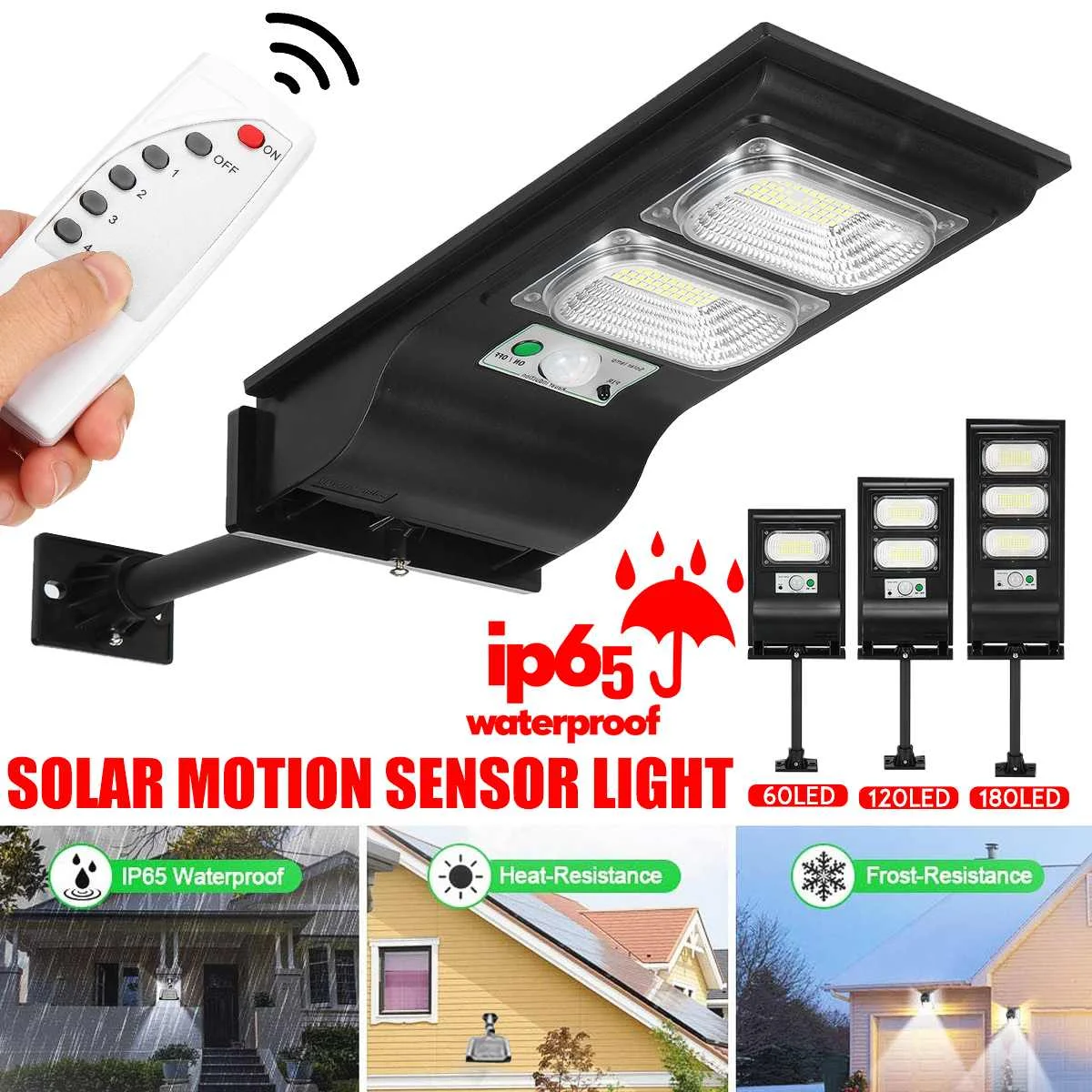 

1000/600/300W Street light LED Solar Lamp Outdoor Garden Lighting Waterproof Solar Motion Sensor Light Wall Lamp Flood Light