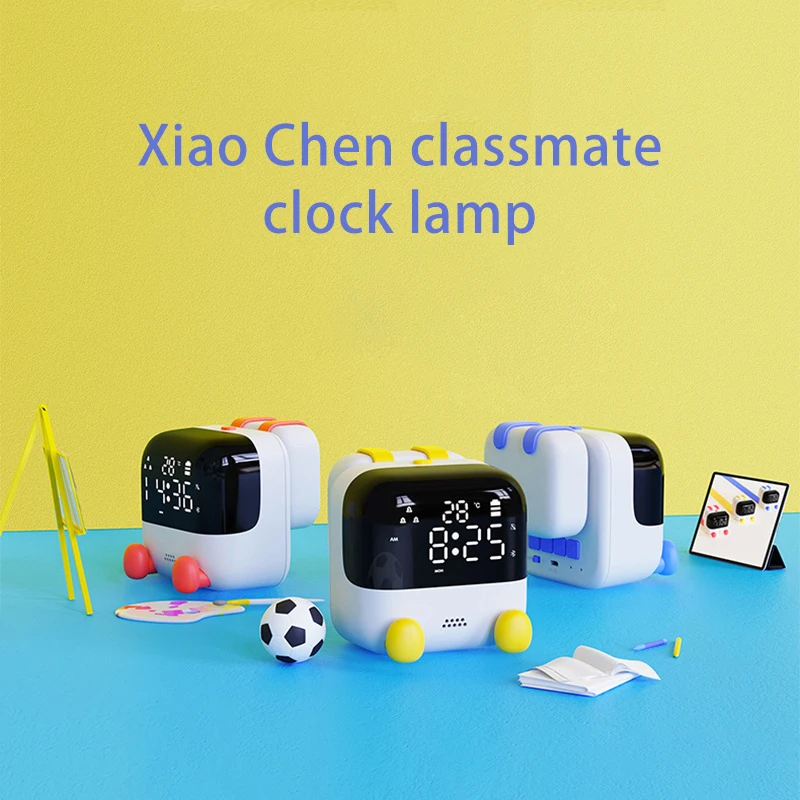 

Creative Small LED Digital Alarm Clock Sound Control Bright Screen Kids Bedside Clock Night Light For Desktop Home Decor 1200mAh
