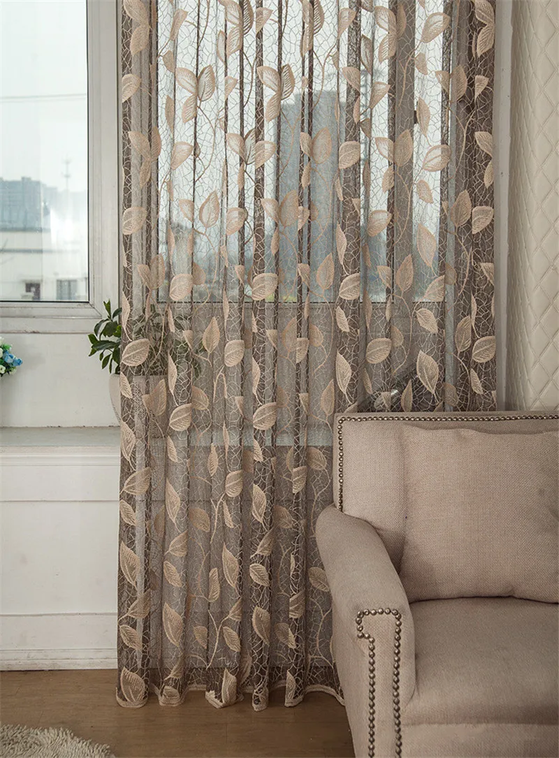 Занавески для гостиной Гостиная Роскошный домашний декор Модный вуаль Офис