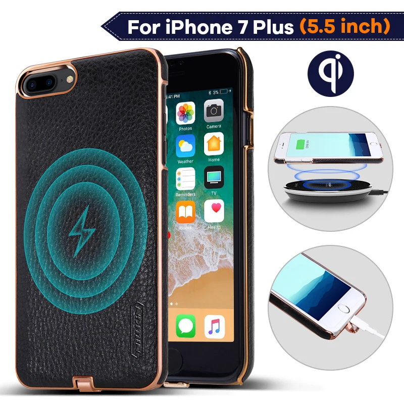Qi беспроводной зарядный чехол для iPhone 7 Plus (5 5 &quotразмер экрана) беспроводное