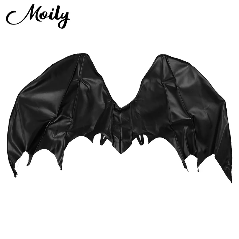 Унисекс Хэллоуин Косплэй костюм реквизит сплошной черный дракон/Красный Крылья