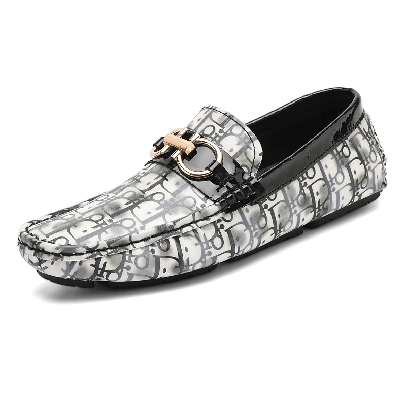 

Mens Loafers PU Leather Men Casual Shoes Outdoor Soft Comfy Slip on Shoes Men Classics Flat Fashion Fashion Driving Shoes