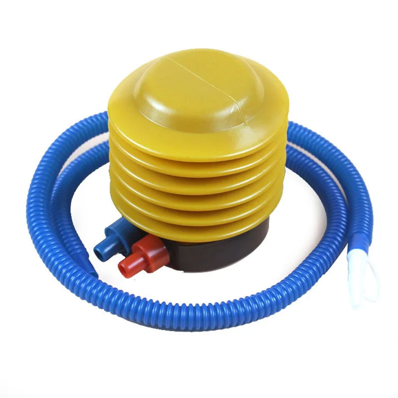 Пластиковый желтый ножной насос латексный для воздушных шаров с алюминиевой
