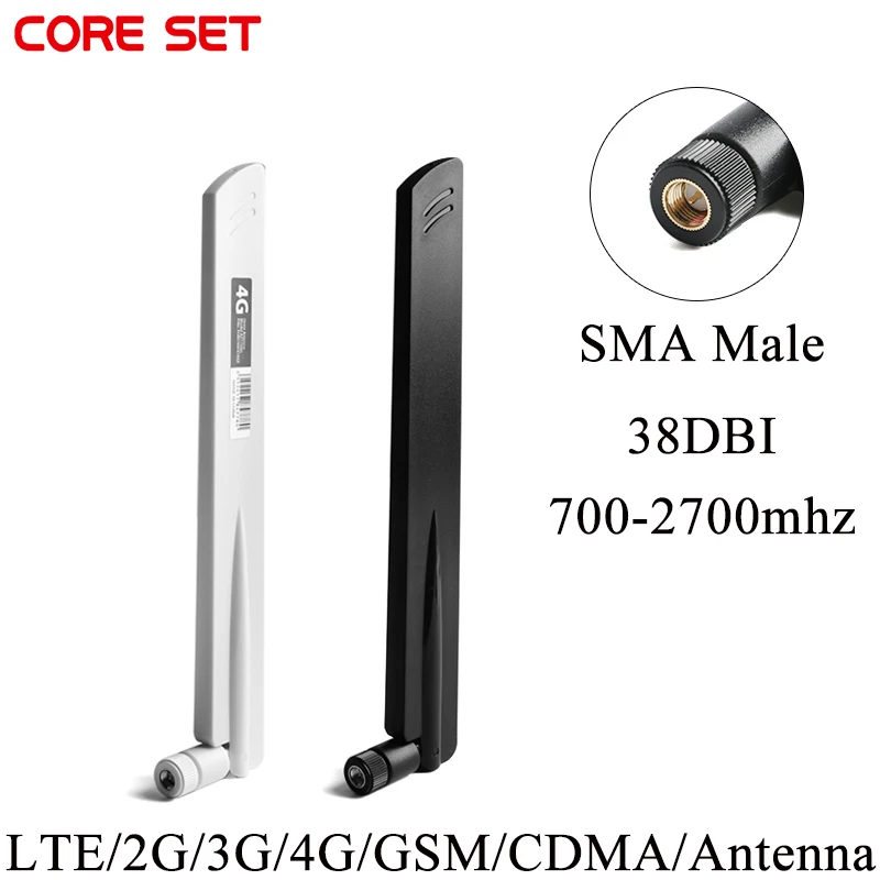 Лидер продаж, антенна с разъемом SMA 38 дБи 4G LTE для модема-маршрутизатора GSM/CDMA 3G 4G 700-2700 МГц